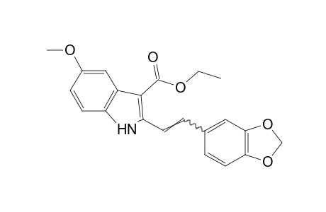 5-methoxy-2-[3,4-(methylenedioxy)styryl]indole-3-carboxylic acid, ethyl ester