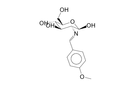 2-Deoxy-2-(4-methoxy-benzylideneamino)-b-d-glucopyranose