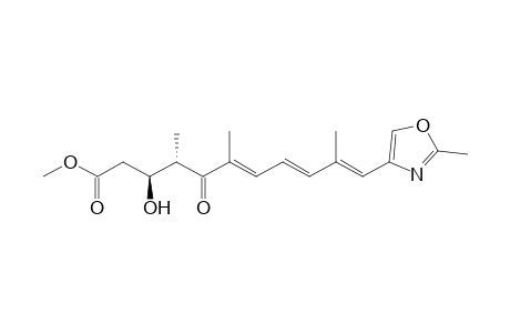 Methyl (3S,4S,6E,8E,10E)-3-hydroxy-4,6,10-trimethyl-11-(2'-methyloxazol-4'-yl)-5-oxo-6,8,10-undecatrienoate