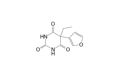 2,4,6(1H,3H,5H)-Pyrimidinetrione, 5-ethyl-5-(3-furanyl)-