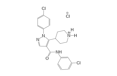 piperidinium, 4-[1-(4-chlorophenyl)-4-[[(3-chlorophenyl)amino]carbonyl]-1H-pyrazol-5-yl]-, chloride