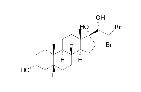 21,21-Dibromo-5beta-pregnane-3alpha,17,20BETA-triol