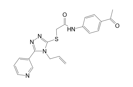 acetamide, N-(4-acetylphenyl)-2-[[4-(2-propenyl)-5-(3-pyridinyl)-4H-1,2,4-triazol-3-yl]thio]-