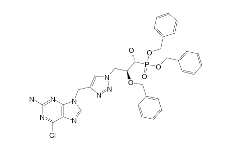 (1R,2S)-DIBENZYL-3-[4-[(2-AMINO-6-CHLORO-9H-PURIN-9-YL)-METHYL]-1H-1,2,3-TRIAZOL-1-YL]-2-BENZYLOXY-1-HYDROXYPROPYLPHOSPHONATE