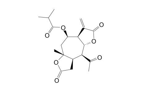 4-OXO-8-BETA-ISOBUTYROYLOXY-3,4-SECOGUAIA-11(13)-EN-6-ALPHA,12,10-ALPHA,3-DIOLIDE