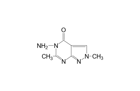 5-amino-2,6-dimethyl-2H-pyrazolo[3,4-d]pyrimidin-4(5H)-one