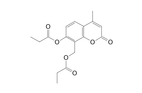 7-hydroxy-8-(hydroxymethyl)-4-methylcoumarin, dipropionate