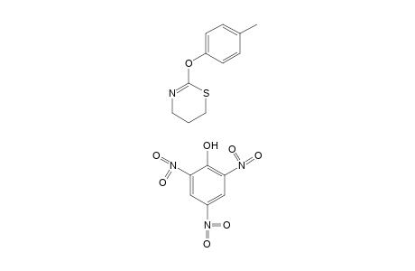 5,6-dihydro-2-(p-tolyloxy)-4H-1,3-thiazine, picrate