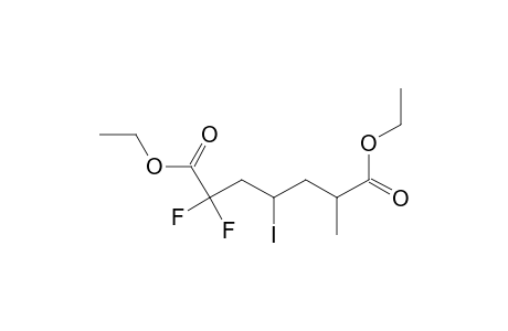 2,2-Difluoro-4-iodo-6-methyl-pimelic acid diethyl ester