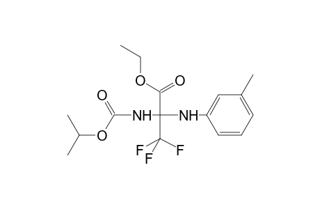 Propanoic acid, 3,3,3-trifluoro-2-[[(1-methylethoxy)carbonyl]amino]-2-[(3-methylphenyl)amino]-, ethyl ester