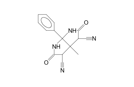 1-Phenyl-5-methyl-3,7-dioxo-2,8-diaza-bicyclo[3.3.0)]ctane-4,6-dicarbonitrile