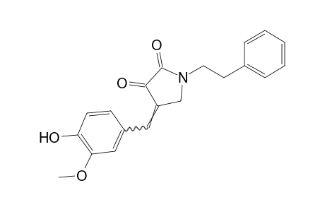 1-Phenethyl-4-vanillylidene-2,3-pyrrolidinedione