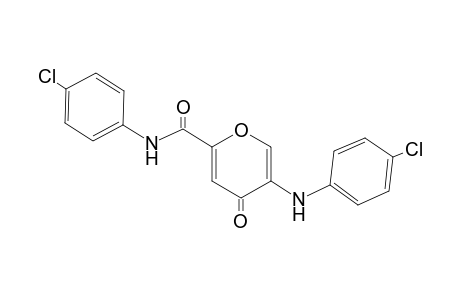 5-(4-Chloroanilino)-N-(4-chlorophenyl)-4-keto-pyran-2-carboxamide