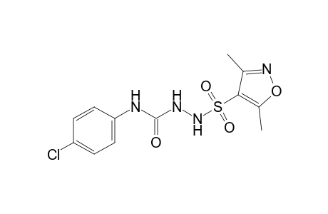 4-(p-chlorophenyl)-1-[(3,5-dimethyl-4-isoxazolyl)sulfonyl]semicarbazide