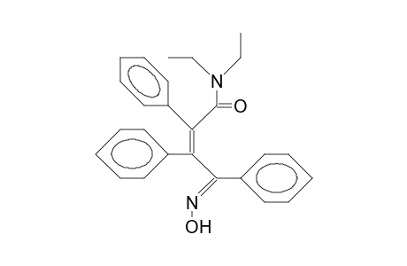 (E,E)-N,N-Diethyl-4-(hydroxyimino)-2,3,4-triphenyl-2-butenamide