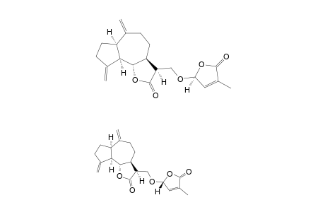 #7A+7B;(6R,7S,11S,2'S/2'R)-13-[4'-METHYL-3'-ENE-2'-OXY-GAMMA-BUTYROLACTONE]-4(15),10(14)-DIENE-GUAIANE-6-ALPHA,12-OLIDE;MIXTURE;MAJOR+MINOR-DIASTEREOMER