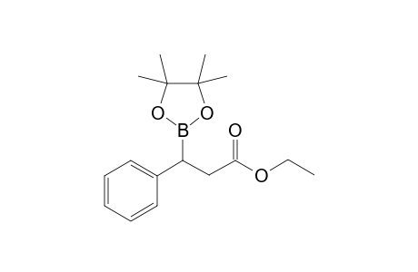 Ethyl 3-phenyl-3-(4,4,5,5-tetramethyl-1,3,2-dioxaborolan-2-yl)propionate