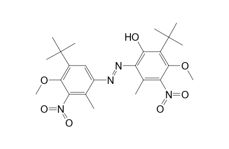 Phenol, 2-(1,1-dimethylethyl)-6-[[5-(1,1-dimethylethyl)-4-methoxy-2-methyl-3- nitrophenyl]azo]-3-methoxy-5-methyl-4-nitro-