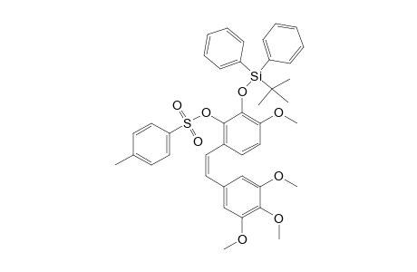 (Z)-(3,4,5-TRIMETHOXY)-{2'-(PARA-TOLUENESULFONYLOXY)-3'-[(TERT.-BUTYLDIPHENYLSILYL)-OXY]}-STILBENE;MAJOR_ISOMER