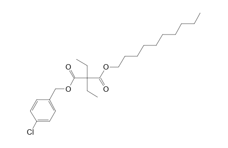 Diethylmalonic acid, 4-chlorobenzyl decyl ester