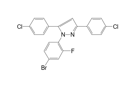 1-(4-Bromo-2-fluoro-phenyl)-3,5-bis-(4-chloro-phenyl)-1H-pyrazole