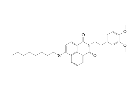 N-(3,4-dimethoxyphenethyl)-4-(octylthio)naphthalimide