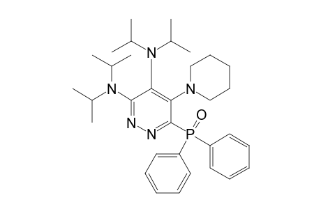 6-(Diphenylphosphoryl)-3,4-bis(diisopropylamino)-5-piperidinopyridazine