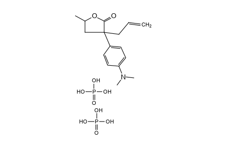 2-[p-(dimethylamino)phenyl]-2-(2-hydroxypropyl)-4-pentenoic acid, gamma-lactone, diphosphate