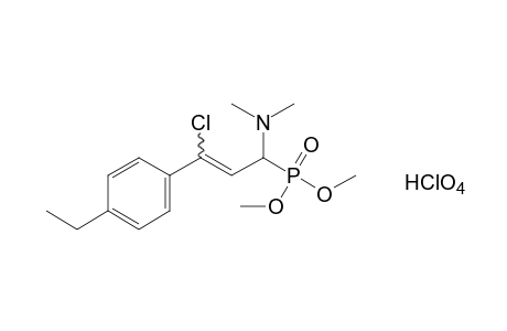 [gamma-chloro-a-(dimethylamino)-p-ethylcinnamyl]phosphonic acid, dimethyl ester, monohydroperchlorate