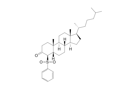 (4R,5S,8S,9S,10R,13R,14S,17R)-10,13-dimethyl-17-[(2R)-6-methylheptan-2-yl]-4-(phenylsulfonyl)-1,2,4,5,6,7,8,9,11,12,14,15,16,17-tetradecahydrocyclopenta[a]phenanthren-3-one