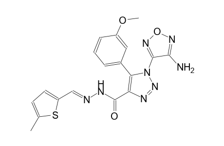 1-(4-amino-1,2,5-oxadiazol-3-yl)-5-(3-methoxyphenyl)-N'-[(E)-(5-methyl-2-thienyl)methylidene]-1H-1,2,3-triazole-4-carbohydrazide