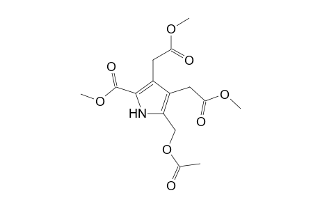 1h-Pyrrole-3,4-diacetic acid, 2-acetoxymethyl-5-methoxycarbonyl-, dimethyl ester