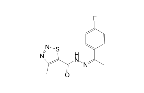 N'-[(Z)-1-(4-fluorophenyl)ethylidene]-4-methyl-1,2,3-thiadiazole-5-carbohydrazide