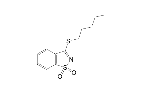 3-(pentylthio)-1,2-benzisothiazole, 1,1-dioxide