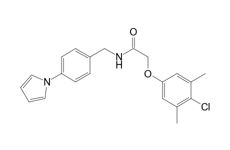 2-(4-Chloro-3,5-dimethylphenoxy)-N-{[4-(1H-pyrrol-1-yl)phenyl]methyl}acetamide