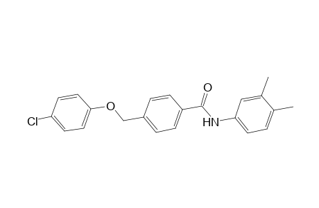 4-[(4-chlorophenoxy)methyl]-N-(3,4-dimethylphenyl)benzamide