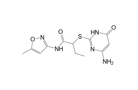 2-[(4-amino-6-oxo-1,6-dihydro-2-pyrimidinyl)sulfanyl]-N-(5-methyl-3-isoxazolyl)butanamide