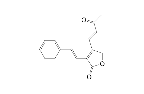 4-(2-acetylethenyl)-3-(2-phenylethenyl)furan-2(5H)-one