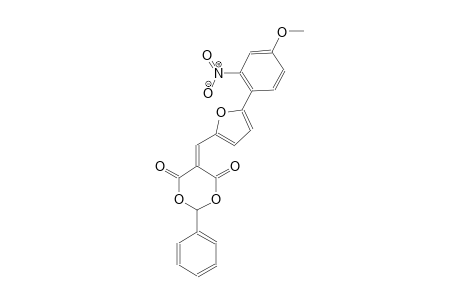 5-{[5-(4-methoxy-2-nitrophenyl)-2-furyl]methylene}-2-phenyl-1,3-dioxane-4,6-dione