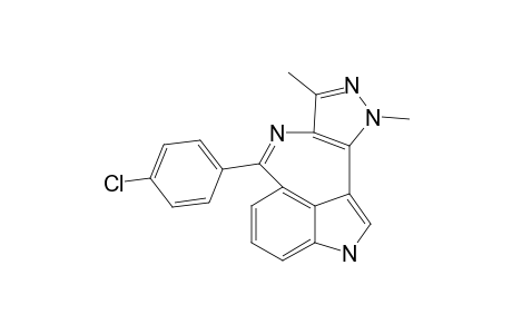 5-(4-Chlorophenyl)-1,3-dimethylpyrazolo[3',4':6,7]azepino[5,4,3-cd]indole