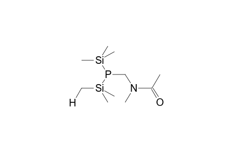 P,P-BIS(TRIMETHYLSILYL)-N-METHYL-N-ACETYLAMINOMETHYLPHOSPHINE