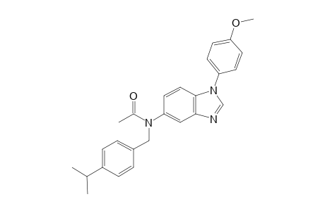 1-(4-Methoxyphenyl)-N-[4-(propan-2-yl)benzyl]-1H-benzimidazol-5-amine, N-acetyl-