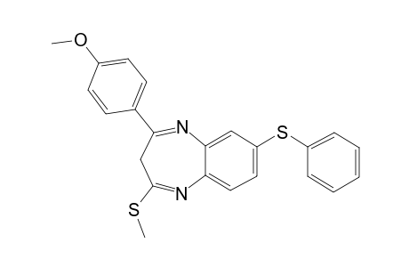 2-METHYLTHIO-3H-4-(PARA-METHOXYPHENYL)-7-PHENYLTHIO-1,5-BENZO-DIAZEPINE