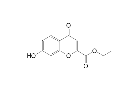 4H-1-Benzopyran-2-carboxylic acid, 7-hydroxy-4-oxo-, ethyl ester