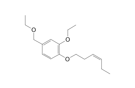 (Z)-2-ethoxy-4-(ethoxymethyl)-1-(hex-3-en-1-yloxy)benzene