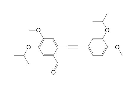 5-Isopropoxy-2-[2'-(3"-isopropoxy-4"-methoxyphenyl)ethynyl]-4-methoxbenzaldehyde