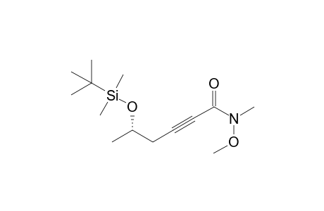 (5S)-5-[tert-butyl(dimethyl)silyl]oxy-N-methoxy-N-methyl-hex-2-ynamide