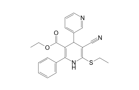 5'-Cyano-6'-ethylsulfanyl-2'-phenyl-1',4'-dihydro-[3,4']bipyridinyl-3'-carboxylic acid ethyl ester