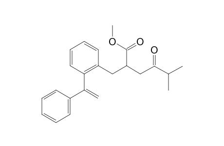 Methyl 5-methyl-4-oxo-2-[2-(1-phenylethenyl)benzyl]hexanoate