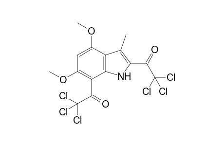 4,6-dimethoxy-3-methyl-2,7-ditrichloroacetylindole